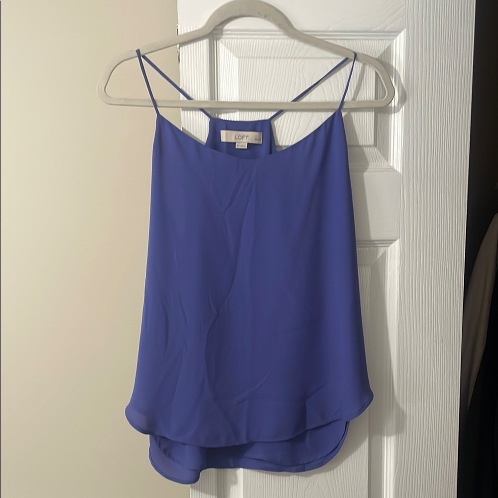 LOFT Women's Purple/Blue Layered Cami Top